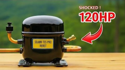 오래된 냉장고 컴프레서를 이용해 220V 전기를